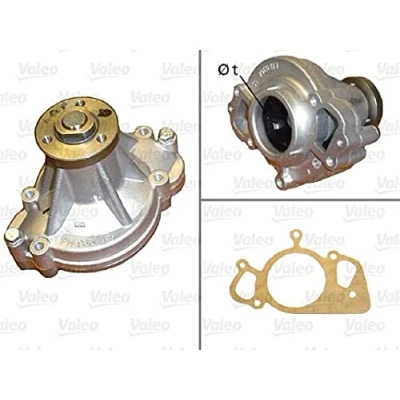 Image of 1W9Z8501BA, 2W9Z8501BB, XW438501 Water pump VALEO 506913 without belt pulley with gaskets/seals lid JAGUAR: XF Saloon, XJ S Type