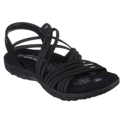 Image of Skechers Women&#039;s Reggae Slim Sunnyside, Black Gore, 3 UK