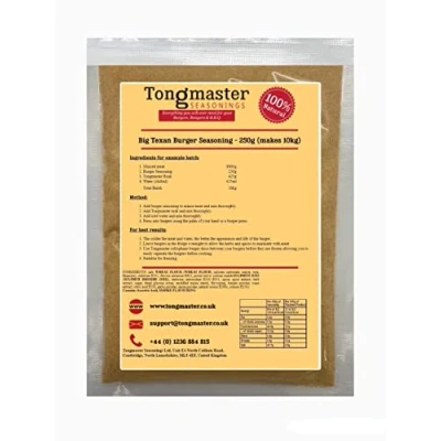 Image of Tongmaster Big Texan Burger Seasoning 250 g (Pack of 2)