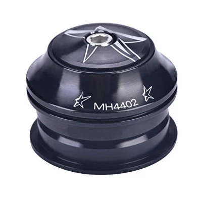 Image of Keenso Bike Headset, Aluminium Alloy Front Fork Stem Mountain Headset for Replacing Old of Bike(Black) Bicycles and spare parts