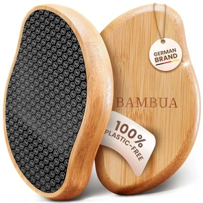 Image of BAMBUA Foot File (100% Anti Callus Effect) Pedicure Files for Hard Skin Remover Scrub Effective Scraper Feet Pumice Stone Scrubber (Black)