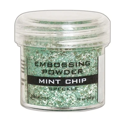 Image of Ranger Speckle Embossing Powder Mint Chip