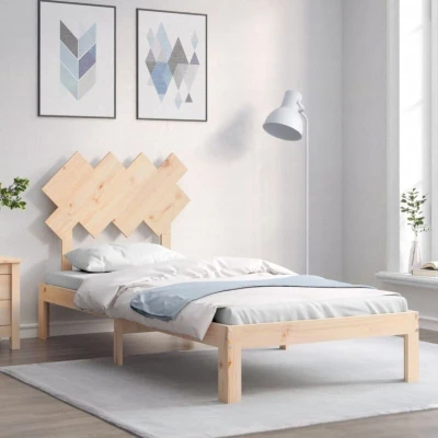 Image of vidaXL Bed Frame without Mattress 90x200 cm Solid Wood Pine