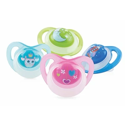 Image of Nuby id5818mosm Ortodóntico Dummy Glow in The Dark