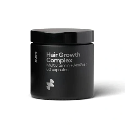Image of Sons Hair Complex Multi Vitamin &amp; Anagain, Growth Supplement with Collagen, Vitamins, Minerals Made from Natural Ingredients, Promotes Healthier Stronger 1 Month (60 Capsules)