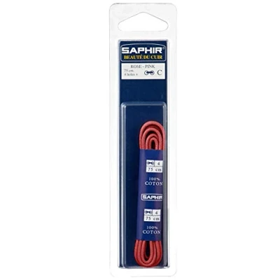 Image of Saphir Waxed Round Laces 75 cm Red