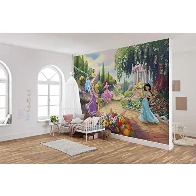Image of Komar Disney Photo Wallpaper Princess Park Size: 368 x 254 cm (Width Height) Girl, Princess, Wallpaper, Kids, Wall, Nursery Decoration, 8 4109