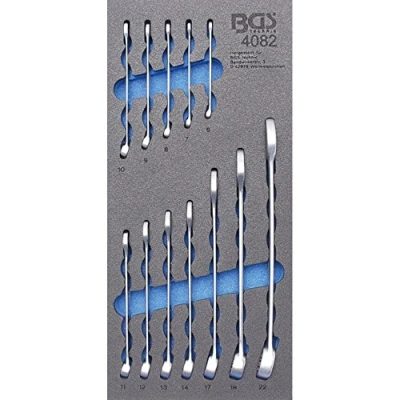 Image of BGS 4082 Tool Tray 1/3: Combination Spanner Set 6 22 mm 12 pcs.