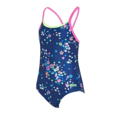 Image of Zoggs Girls Strikeback Swimsuit Cosmic Flower Print Size 30