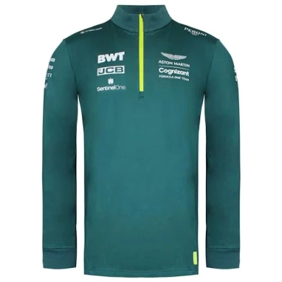 Image of Aston Martin Cognizant F1 Official Team Sleeve Green Men Midlayer Top AMC21KSW07