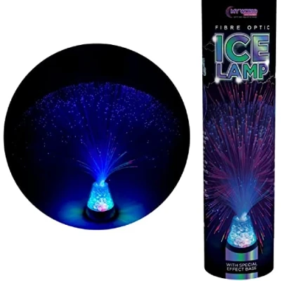 Image of Funtime Gifts Fibre Optic Ice Lamp Blue