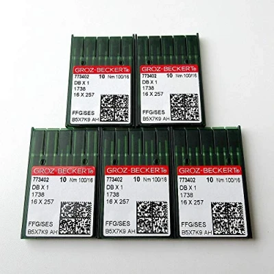 Image of 50 Pieces Groz Beckert Ball Point Dbx1 16X231 16X257 1738 Sewing Machine Needles (14 / 90)