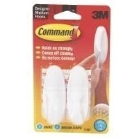 Image of 3M Command Medium Hooks with Adhesive Strips 2