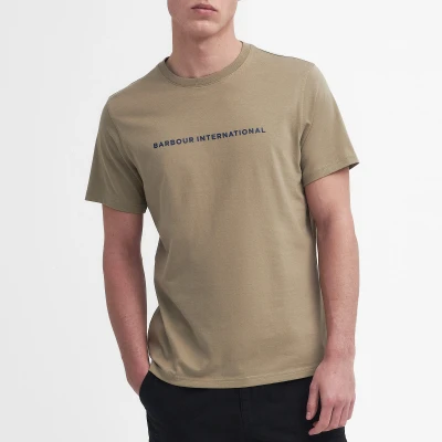 Image of Barbour International Motored Print Tshirt, Men&#039;s, Size: Small, Coriander