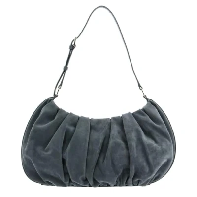 Image of Mandarina Duck Women&#039;s Velvet Plisse Hobo, London Fog, One Size