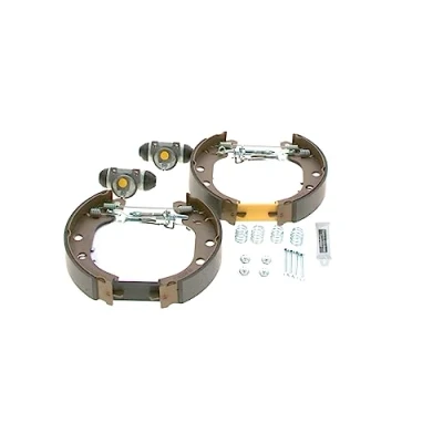 Image of 427119 brake Set, drum brakes BOSCH 0 204 114 167 with accessories, wheel cylinder RENAULT: Kangoo I Express
