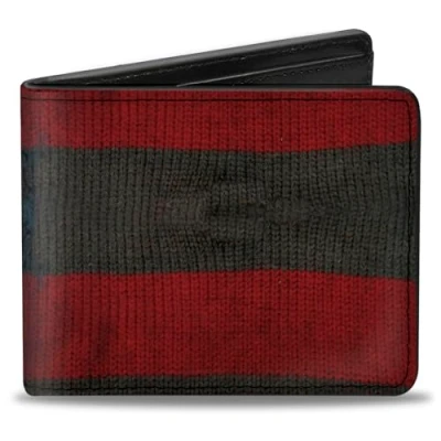 Image of Buckle Down Men&#039;s Wallet, Freddy Krueger, 4.0&quot; x 3.5&quot;