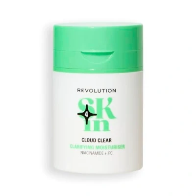 Image of Revolution SKin, Cloudy Clear Clarifying Moisturiser, Lightweight &amp; Hydrating Face Cream With Niacinamide, Vegan Cruelty Free, 50ml