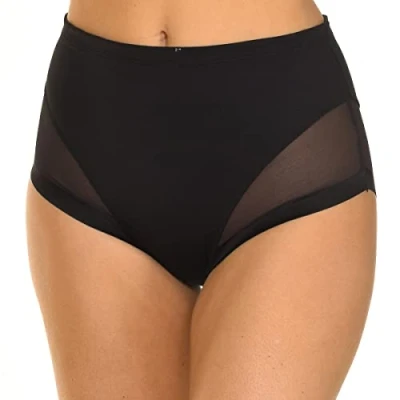 Image of DIM Women&#039;s Generous Classic Invisible High Waist x1 Brief, Black, M