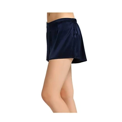 Image of Jasmine Silk Lady&#039;s Classic French Knickers boxers Navy (Medium)