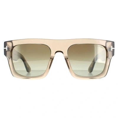 Image of Tom Ford Unisex Sunglasses, Size: 53, Light brown