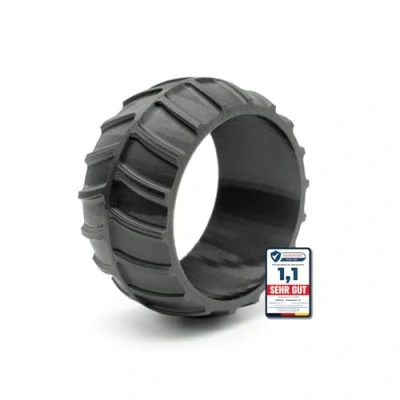 Image of 3DHerb Wheel Protector XL Compatible with Worx Landroid Front Profile Raising Cover M500 M700 S300 M1000 (Plus), LandXcape LX790 and Many More Robust Tuning Traction Improvement Made in