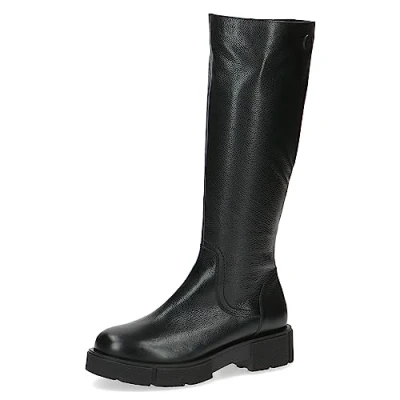 Image of CAPRICE Women&#039;s 9 25601 41 Flat Boot, Black (Black Nappa), 3.5 UK