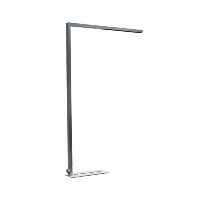 Image of Arcchio LED office floor lamp Jolinda, silver, metal, sensor