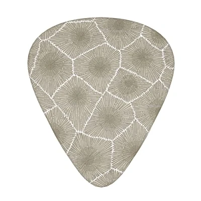 Image of Petoskey Stone Guitar Picks 12 Pack, Includes Thin, Medium &amp; Heavy For Acoustic Guitar,Ukulele Etc.