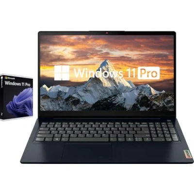 Image of lenovo 15.6 Touchscreen 16GB RAM 1TB SSD IdeaPad 3i Laptop, Windows 11 Pro, Intel Core i5 1155G7 4 Processor, FHD 1920x1080 Display, Dolby Audio, Media Card Reader, USB C, HDMI, Abyss Blue