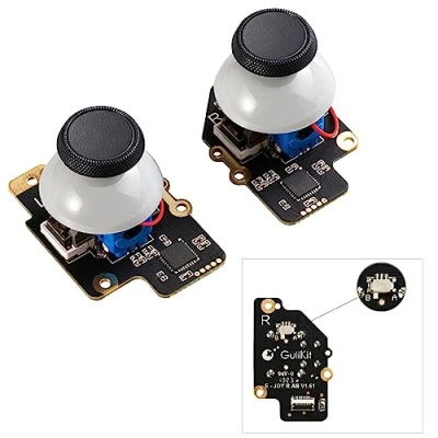 Image of AKNES GuliKit Electromagnetic Joysticks for Steam Deck(Type A and Type B), Left/Right Hall Effect Sensor (No Drift) Replacement Accessories Deck No Soldering Needed