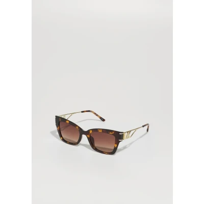 Image of Michael Kors Cantabria Sunglasses, Women&#039;s, Size: 52, Dark brown
