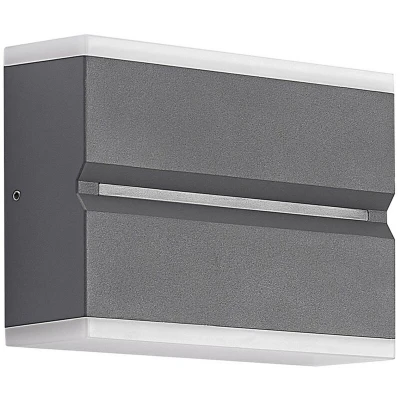 Image of Prios Itarion LED outdoor wall lamp, opal white lampshade