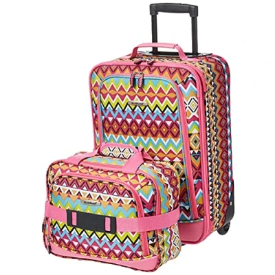 Image of Rockland 2 Piece Luggage Set, Tribal, One Size