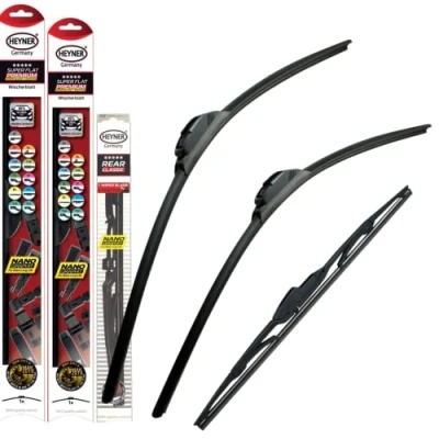Image of HEYNER Germany Fits Toyota Rav4 Windscreen Wiper Blades 2006 2012 Size 24&quot;17&quot; Rear Blade 12 HSF2417H12HRC