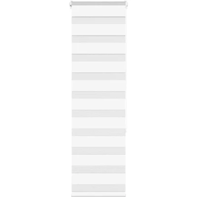 Image of vidaXL Zebra Blind White 40x150 cm Fabric Width 35.9 Polyester