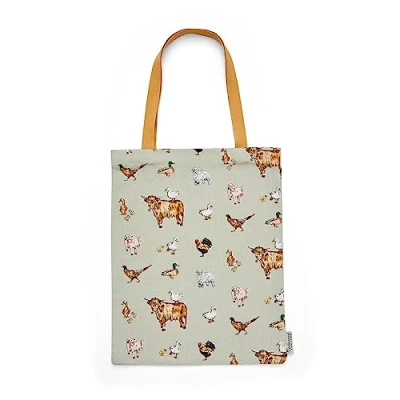 Image of Cooksmart British Designed Tote Bag Bags With Handles Great For On The Go Eco Friendly Option Shopping Buttercup Farm