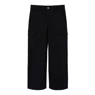 Image of Name it Nkfrose WIDE Cargo trousers for kids, Size: 6y, Black