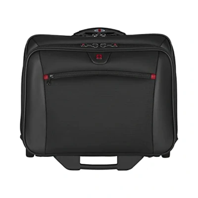 Image of Wenger 600661 POTOMAC 17 Inch 2 Piece Business Wheeled Laptop Briefcase, Padded compartment with Matching 15.4 Case in Black {23 Litre} ,Black,42 cm