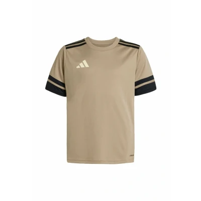 Image of adidas Unisex Kids SQUADRA25 Jersey Short Sleeve Kids, Blanch Cargo/Black/Warm Vanilla, 5 6 Years
