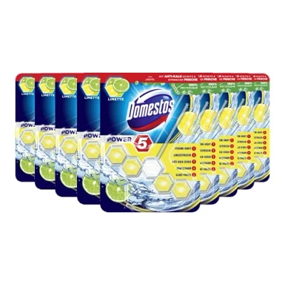 Image of Domestos Power Toilet Rim Block, Lime