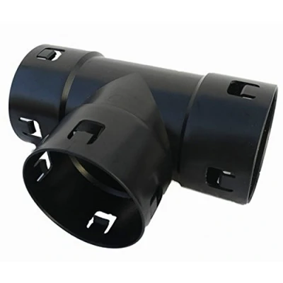 Image of T Piece DN100 PVC Fitting by , Sturdy Drainage Pipe Accessory