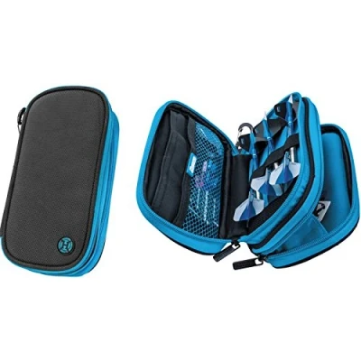 Image of Harrows Z800 Darts Case/Wallet Black and Blue LARGE