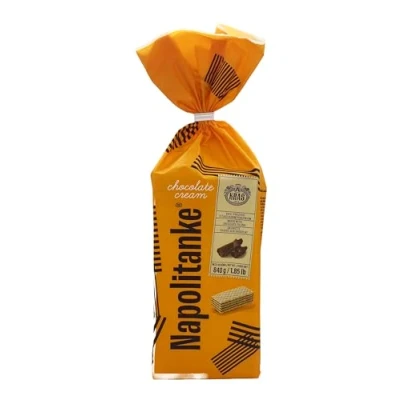 Image of NAPOLITANKE KRAS Premium Wafers Biscuits with Delicious Milk, Chocolate Cream, Hazelnut, Lemon and Orange Fillings Multiple Sizes