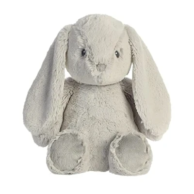 Image of Aurora, 23106, ebba Baby Dewey Dusk Grey Rabbit, 12.5In, Eco Friendly Soft Toy