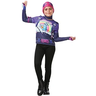 Image of Rubie&#039;s Official Fortnite Brite Bomber Costume Kit, Childs Tween Size Large, Height 164 cm, Gaming Skin