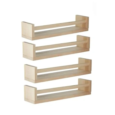 Image of Ikea 400.701.85 Bekvam Spice Rack, Birch, Set of 4