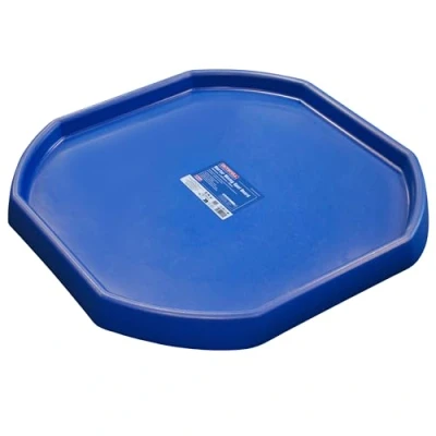 Image of Faithfull Mortar Mixing Spot Board, Builders Tray for Cement, Plaster or Concrete 980mm x Blue