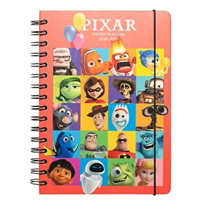 Image of Erik Disney Pixar 25th Anniversary Academic Diary 2020 2021 A5 Week to View, Mid Year 12 Months