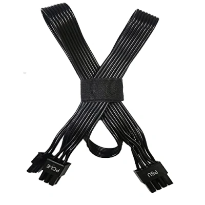 Image of HABAGOU PCIE Cable for Corsair, 65cm(26inch) PSU 8 Pin to 6+2 Power Thermaltake, Male Modular GPU ARESGAME